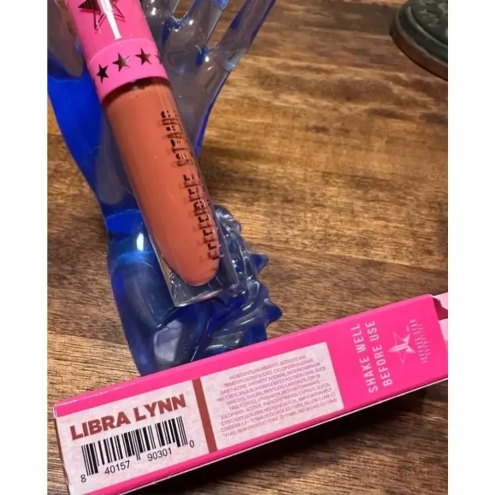 Jeffree Star Velour Liquid Lipstick in the Hot Pink box. Libra Lynn